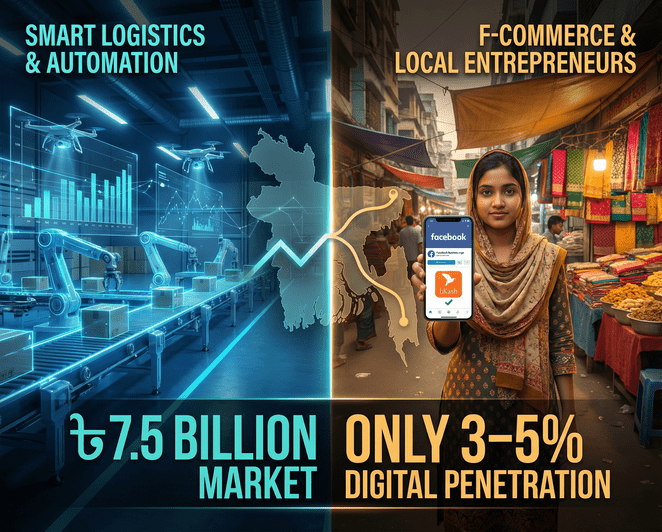 Bangladesh retail market digital transformation e-commerce growth Dhaka mobile commerce omnichannel 2025