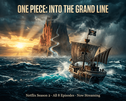Netflix-এ One Piece Season 2: Luffy-র স্ট্র হ্যাট পাইরেটস গ্র্যান্ড লাইনের দিকে যাচ্ছে — ১০ মার্চ ২০২৬-এর ৮-এপিসোড মৌসুম বিশ্বব্যাপী ১ নম্বর।